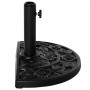 Parasollfot Halvrund Cement Ø35/38/48mm Blomsterdesign