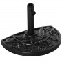 Parasollfot Halvrund Cement Ø35/38/48mm Blomsterdesign