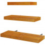 Vägghyllor 3-set Brun 30/40/50 cm