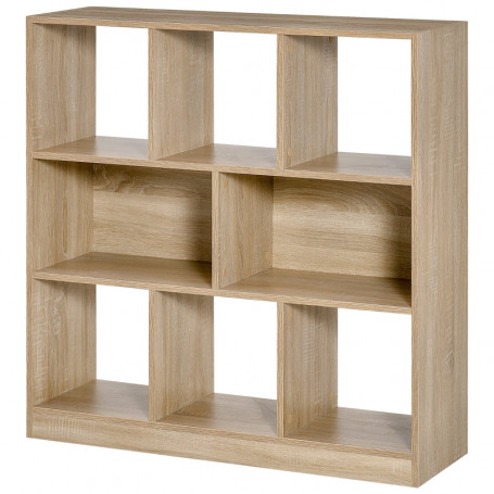 Bokhylla 8 Kuber Ek 97,5 x 30 x 100 cm