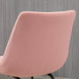 Matstolar 2-pack Retro Sammet Rosa