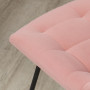 Matstolar 2-pack Retro Sammet Rosa