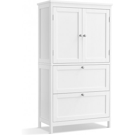 Förvaringsskåp med 2 Stora Lådor, Skåp, Vit