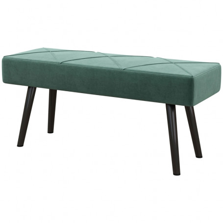 Sittbänk - Sängbänk 100 x 36 x 45 cm Sammet Grön