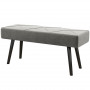Sittbänk - Sängbänk 100 x 36 x 45 cm Sammet Grå