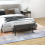 Sittbänk - Sängbänk 100 x 36 x 45 cm Sammet Grå