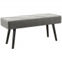 Sittbänk - Sängbänk 100 x 36 x 45 cm Sammet Grå
