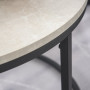 Soffbord Set 2 st Rund Grå industriell design, 78,5 - 59 cm