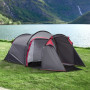 Campingtält för tre personer, 426 x 206 x 154 cm Grå