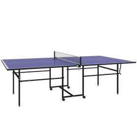 Pingisbord med 2 Racketar 3 Bollar 274 x 152,5 x 76 cm Blå