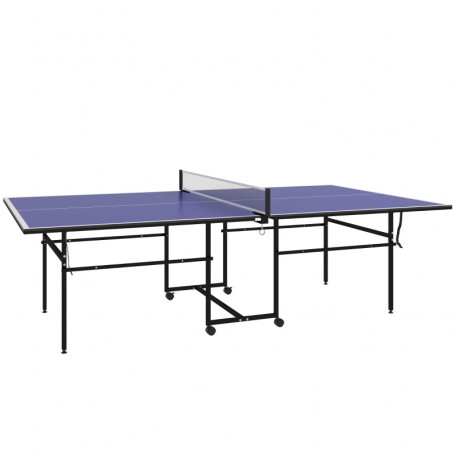 Pingisbord med 2 Racketar 3 Bollar 274 x 152,5 x 76 cm Blå
