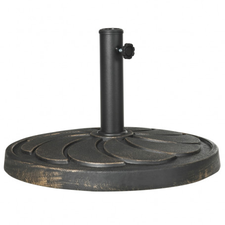 Parasollfot 18 kg Väderbeständig Ø53 x 33H cm Järn Svart