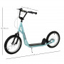 Sparkcykel - Skoter med Luftgummi Däck Ljusblå