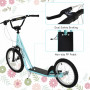 Sparkcykel - Skoter med Luftgummi Däck Ljusblå