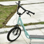 Sparkcykel - Skoter med Luftgummi Däck Ljusblå