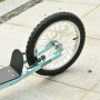 Sparkcykel - Skoter med Luftgummi Däck Ljusblå