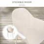Trädgårdsstolar 4 st Beige Skandi Stil