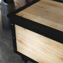 Förvarings Träkista för Utomhus med Hjul 100 x 50 x 43 cm