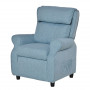 Relax Barnfåtölj Justerbar med Fotstöd 58 x 53 x 70 cm Blå