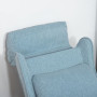 Relax Barnfåtölj Justerbar med Fotstöd 58 x 53 x 70 cm Blå