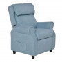 Relax Barnfåtölj Justerbar med Fotstöd 58 x 53 x 70 cm Blå
