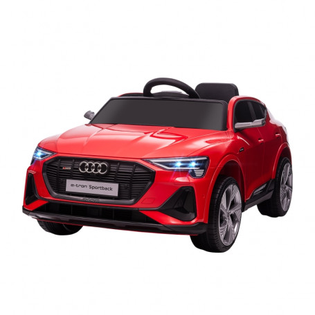 Elbil för Barn Audi E-tron med Fjärrkontroll och Strålkastare Röd