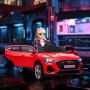 Elbil för Barn Audi E-tron med Fjärrkontroll och Strålkastare Röd