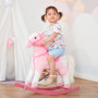 Gunghäst med Ljud 74 x 28 x 65 cm Rosa