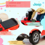 Gåbil Jeep Röd Max. 25 kg  för Barn 18 och 36 månader