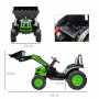 Elbil för Barn Grävmaskin Traktor 3-5 år Grön