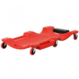 Montörsvagn Ergonomisk 120 kg 100 x 48 x 12 cm Röd