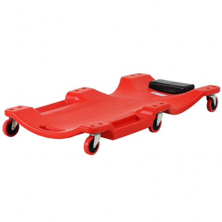Montörsvagn Ergonomisk 120 kg 100 x 48 x 12 cm Röd