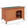 Ute Hundkoja XXL 100 x 65,5 x 68 cm Trä