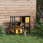 Ute Katthus med Aktivitetscenter 84,5 x 60 x 88 cm Furu, Gran