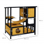 Ute Katthus med Aktivitetscenter 84,5 x 60 x 88 cm Furu, Gran