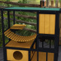 Ute Katthus med Aktivitetscenter 84,5 x 60 x 88 cm Furu, Gran