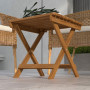Utomhus Sidobord 2-pack Fällbart 45 x 45 x 45 cm Teak