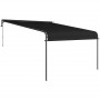 Markis Infällbar 396 x 302 x 210/280 cm Väderbeständig Mörkgrå