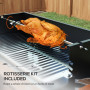 Kolgrill med Grillspett 118 x 32 x 90 cm