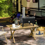 Vedeldad Pizzaugn 81 x 40 x 72 cm Svart - Natur