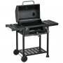 Kolgrill med Termometer 120 x 64 x 114 cm Svart