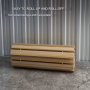 Trädgårdsgång Rullbar 120 x 47 x 1 cm Natur
