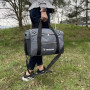 Res Handväska / Camping väska 20L Grå Mjuk Resväska Duffle 40x25x20cm