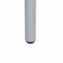 Trädgårdsgrupp 4 Stolar med Matbord Modern Design Metall Grå