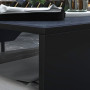 Eldstad med Bord 101 x 51 x 56 cm Svart