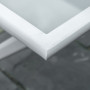 Trädgårdsbord med Ø42 - Ø50 mm Parasollhål 110 x 70 x 70 cm