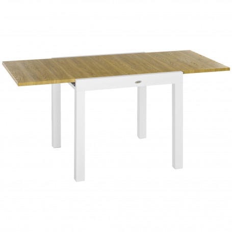 Trädgårdsbord Utdragbart 80/160 x 80 x 75 Aluminium / Trä