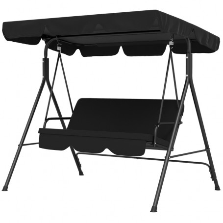 Hammock Gunga 3-sits Hollywood Svart 172 x 110 x 153 cm