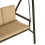 Hammock Gunga 3-sits med Solskydd Beige - Brun  360 kg - 200 x 125 x 175 cm