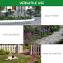 Trädgårdsstaket Vintage Design, 365 x 112 cm Metall Svart
